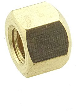 Sechskant-Hutmutter niedrige Form DIN 917 Messing blank M 16-25 Stück