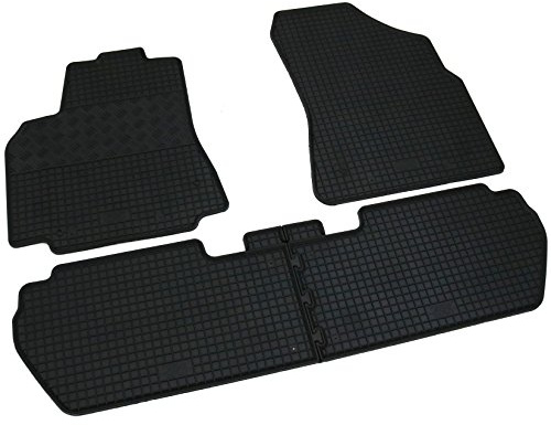 Gummi Fußmatten Set, 4teilig, Gummifußmatten Gummimatten Matten