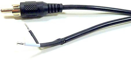 DIVISTAR Câble Audio blindé RCA mâle pour Haut-parleurs et Caisson de Basses 1m