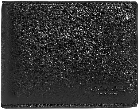 COACH Schmale Bifold in Sport Wade, Schwarz (schwarz), Einheitsgröße
