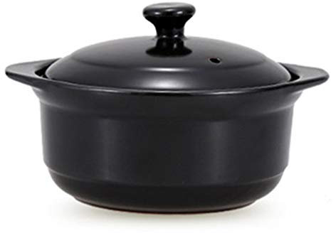 Casseruola Con Coperchio Casseruola Pentola In Pietra Coreana Con Coperchio, Pentola In Ceramica Bollente Per Bibimbap E Zuppa Cibo Coreano Nero