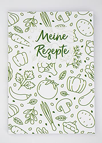 Rezeptbuch Blanko A5 zum selber Ausfüllen 200 Seiten Softcover