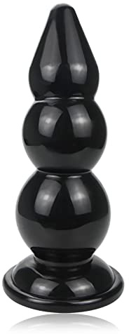 Riesen Buttplug Analkugeln mit Saugnapf Super Lange Analkette Analplug mit Anal Kugeln Anus Dilatator Prostata Massagegerät Anal Butt Plug Sexspielzeug für Frauen Männer G-Punkt Analdildo (3 Kugeln)
