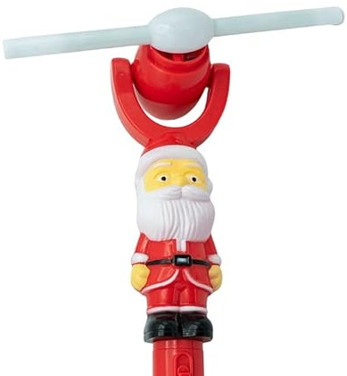 Mzshne Moulin à Vent Mucal du Père Noël de Noël Jous intéressants de bâton rougeoyant de Scintillement pour Cadeau d'anniversaire des Enfants