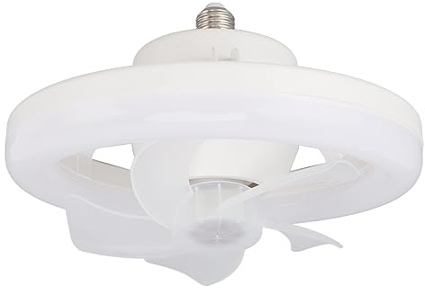 Moderne Deckenventilatoren mit Beleuchtung, Dimmbarer Deckenventilator mit Niedrigem Profil, 5 Flügel, LED Lampen Deckenventilatoren mit Fernbedienung für Garage, Schlafzimmer