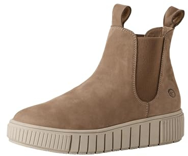 Tamaris Damen Stiefel Leder beige 38