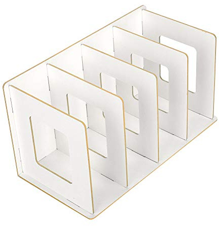 Cocoarm Holz Desktop Bücherregal, Bücherständer Holz Schreibtisch Organizer DIY Desktop Bücherregalbücher Stehordner Aufbewahrung Zeitschriftenhalter für Studenten Kinder Erwachsene