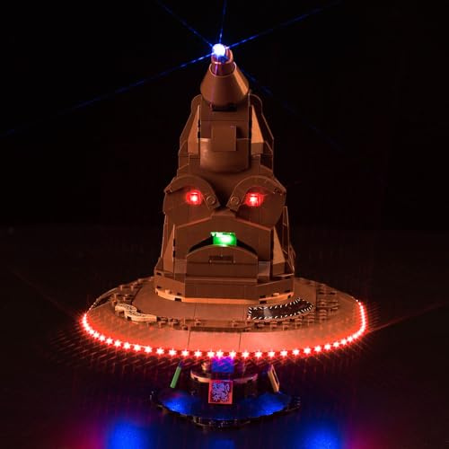 LocoLee Licht Kompatibel mit Lego Harry Potter Der Sprechende Hut (Kein LEGO-Set), Licht BeleuchtungSet Compatible with Lego 76429 Harry Potter Hogwarts Talking Sorting Hat