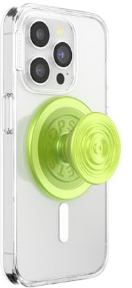 PopSockets Phone Grip for MagSafe, Secure Magnetic Phone Grip & Stand, Hands-Free Kickstand, Wireless Charging Compatible - Ripple Iridescent Absinthe
