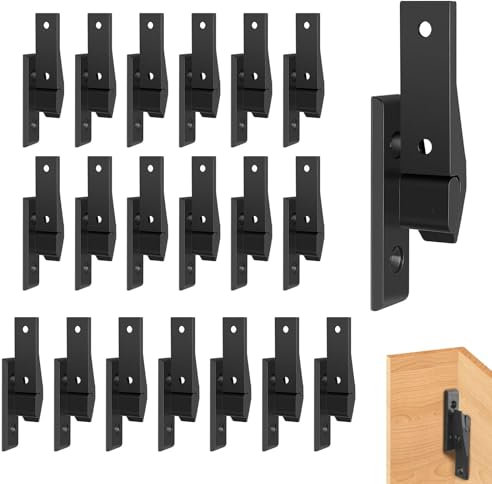 YiJiuBa 20 Paare Schrankverbinder Einhängebeschlag, Paneel Verbinder, Verbindungselemente, Halterungen, Schreibtischblendenhalter für Möbel, Hausreparaturen, Diyprojekten, Holzbearbeitung