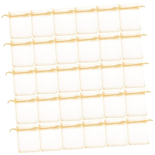 GOOHOCHY 100stücke Netzbeutel Mit Kordelzug Kleine Organza Geschenktüten Für Schmuck Partygeschenke Hochzeitssouvenirs Aufbewahrung Von Kosmetika Und Kleinen Gegenständen