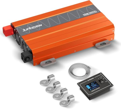 3080W Reiner Sinus Wechselrichter 12V auf 230/240V AC | 50/60Hz | 42 dB Ultra-leiser Betrieb, 9000W Spitzenleistung, Innovatives Design für Zuhause, Wohnmobil, Camping, Off-Grid & Outdoor-Abenteuer