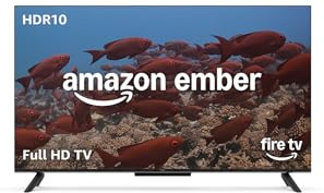 Amazon Ember 2-Serie mit Fire TV (neueste Generation), 32-Zoll-Smart-TV in HD mit Alexa-Fernbedienung, schnellem Streaming, Dolby Audio, Ambient-TV und kostenlosem Live-TV