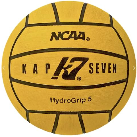 KAP7 HydroGrip Wasserballball, Größe 5, (NCAA und NFHS offiziell), Gelb