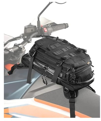 Punxdda Borse Interne Valigie Moto Borsa Da Serbatoio Per Moto 9L Zaino Versatile Copertura Antipioggia Sistema Sacca Idrica 1,5L Multi-scomparto Universale