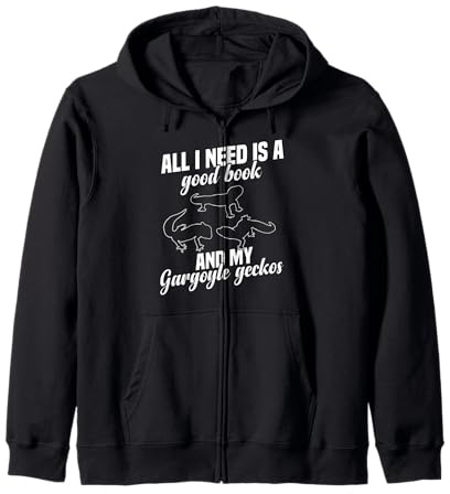 Gargoyle Gecko Reptile Lover | Funny Lizard Pet Owner Zip Hoodie