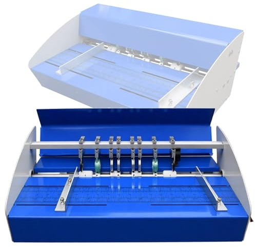 Máquina de hendido/línea punteada/corte de papel 3 en 1 - Máquina de hendido eléctrica, máquina de hendido de papel de 520 mm para archivos, fotos y tarjetas(46cm)