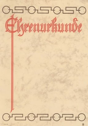 Albert Hoffmann Urkundenverlag Ehrenurkunden/DIN A4/ 113 / PC-Urkunden (170 g/m²) 10 Stk