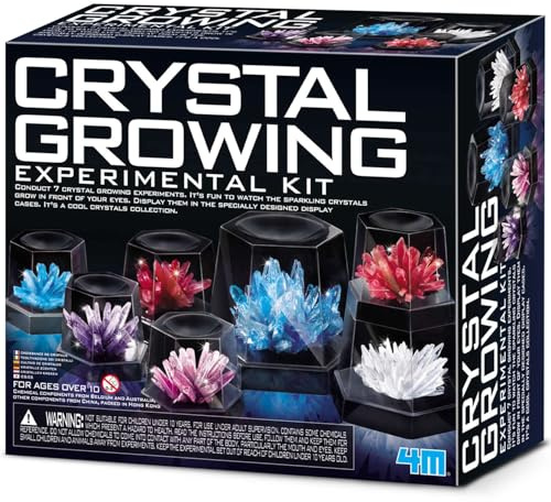 4M Crystal Growing Experimental Kit, A Science and Chemistry Kit for Kids Ages 14+, Grow Your own Crystals