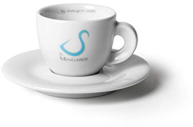 Amigos Caffè – Juego de 6 tazas de café expresso mezcla reserva IL MINGARDI S