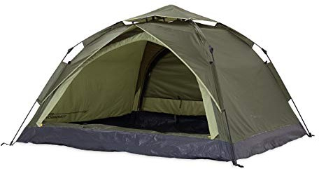Lumaland lätt outdoor pop-up-tält 2–3 personer tält camping festival tält 210 x 190 x 110 cm Grön | med 2 ingångar