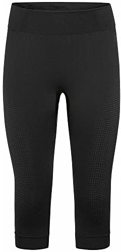 Odlo Thermo Leggings Damen Performance Warm I Thermounterwäsche I Warme Skiunterwäsche 3/4 Thermohose I Damen