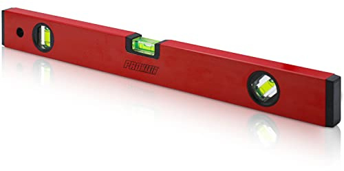 PROMAKER 18 inch Level, Magnetic Level with 180° 90° 45° bubbles, Shock Resistant, Aluminum Body, Level Tool with Overhead Viewing for Comfortable read PRO-NV030