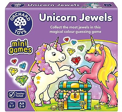 Orchard Toys Unicorn Jewels Colour Matching Mini Game for Kids Age 3+