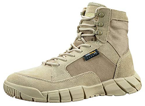 YEVHEV Tactical Schuhe Herren Leichte Militär Stiefel Ultralight Sportschuhe Verschleißfest Militärstiefel für Camping,Wandern,Sport,Outdoor (SAND, Erwachsene, 42, Numerisch, EU Schuhgrößensystem, M)