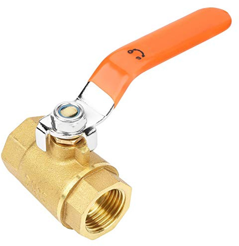 Ball Valve, 1 pc DN15 1/2BSP Brass Pipe Ball Valve for Water Oil and Gas with Long Handle Shut Off Switch 1.6MPa