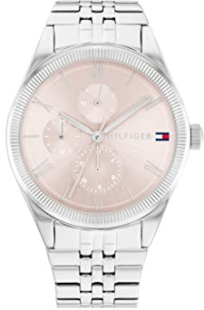 Tommy Hilfiger Multi Zifferblatt Quarz Uhr für Damen mit Leder- oder Edelstahlarmband