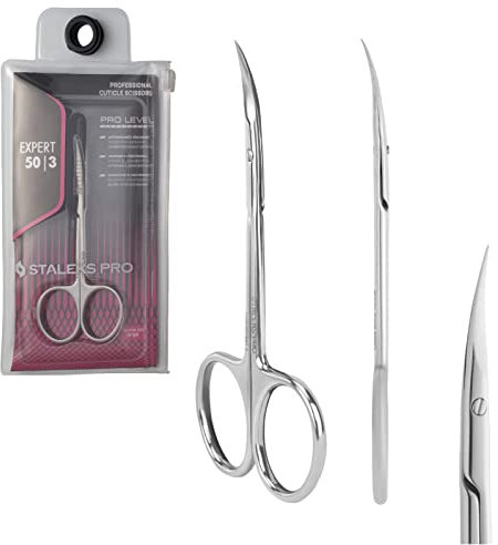 STALEKS PRO Expert 50 SE-50/3 - Forbici professionali per cuticole, tipo 3, confezione da 1