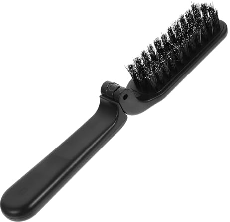 FRCOLOR Travel Folding Hair Brush Portable Hair Comb Collapsable Pocket Beard Comb Hair Styling Tool for Women Men