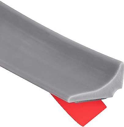 QUARKZMAN Acqua Barriera per Lavandino, 39 Pollici Acqua Tappo Doccia Barriera blocknte Disponibile per Lo Spazio Tra Cucina Piano Lavoro Lavabo e Piano Cottura, Grigio