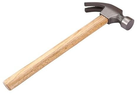 CABLEPELADO Martillo de Carpintero Con Garra y Uña - Sacaclavos, Mango de Madera, 30 cm de Longitud, 250 Gramos