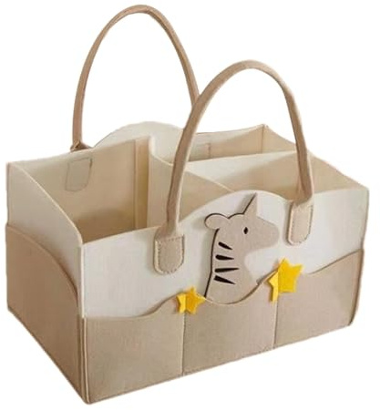 Genérico Organizador Pañales | Cesta Organizadora Bebe Grande | Organizador de Almacenamiento Portát Para Bebés | Bolsa Multifunción Para Bebé con Múltiples Compartimentos para viajar