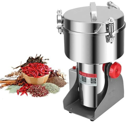 Good Homie Molinillo De Grano Eléctrico De 800 G, Molino Seco De Tipo Oscilante Comercial De 2400 W, Diseño De Giro De 180 °, para Cereales, Granos Secos, Café, Maíz, Pimienta