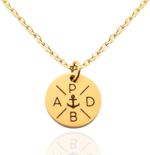 myGreta Personalisierte Edelstahlkette mit Kreuz Gravur – Ideal für Damen und Herren – Individualisierbar mit Initialen, Namen, Daten und Motiven – Stilvolles & Langlebiges Geschenk!