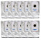 10 sacchetti per aspirapolvere robot Ecovacs T30S/T30S AI Care/T30S PRO, robusti sacchetti per la polvere per Ecovacs T30S e modelli Pro, sacchetti di ricambio affidabili