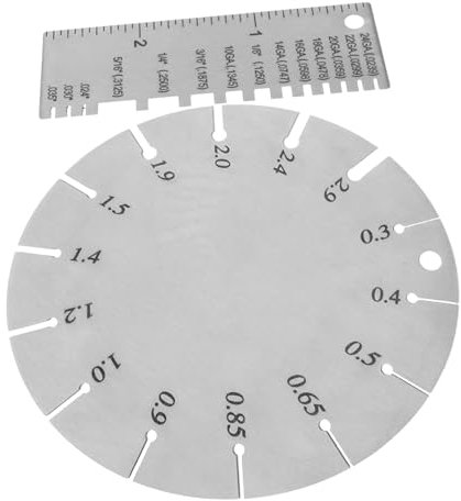 COSMEVIVI 2pcs Metal Sheets Gauge Wire Gauge Tool Precision Measurement for Metal Thickness and Welding
