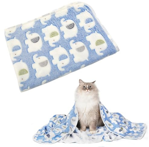 Hundedecke Katzendecke Flauschig Waschbar für Kleine Mittlere Hunde und Katzen, Haustierdecke Welpendecken Couch Möbelschutz, Wendbar, Kratzfest, Tierfellresistent für mittel große Hunde und Katzen