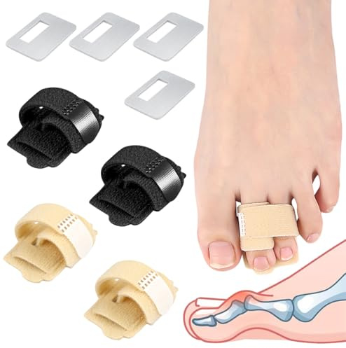 BLPRKOT 4 Piezas Corrector Dedo Martillo Ferula Dedo Férula Para Dedos Ferula Dedo Martillo Corrector Dedos Pies Toe Spacer Hallux Valgus Corrector Separador Dedos Pie Corrector De Juanetes