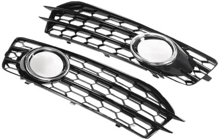 1 Paar Frontstoßstangen-Nebelscheinwerfer-Kühlergrill, Kompatibel For Audi A3 8P, Kompatibel For S-Line 2009–2012, Frontstoßstangen-Nebelscheinwerfer-Umrandungsgrill