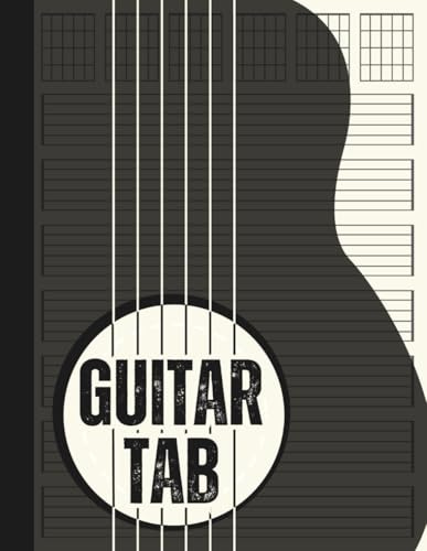 Blank Guitar Tab Notebook – Guitar Tablature Sheets for Music Chord Notation, Perfect for Songwriters | 110 Pages, 8.5x11 | Ideal for Guitar Players and Composers