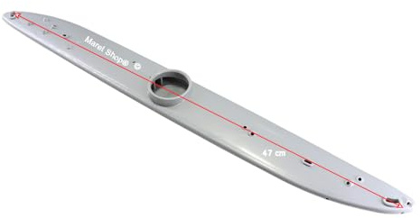 Marel Shop® - Pala Braccio Irroratore Rampa Spruzzatore Mulinello Superiore Lunghezza 47 cm per Lavastoviglie compatibile con Electrolux Zanussi Rex per Modelli: RSF66830W - RSF660 - RTI85 - TT09E