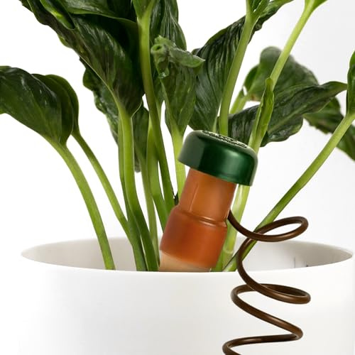 Blumat Classic Self-Watering Stakes - Prevents Overwatering and Underwatering for Healthy Growth While You are Away - Ideal for Indoor Plant Watering, 15 Pack, w Adapter