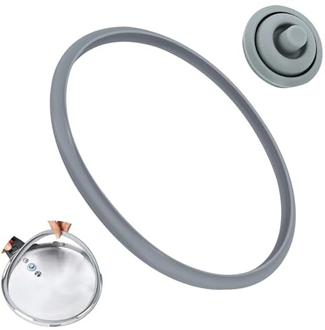 22cm Dichtungsringe Schnellkochtopf für WMF Perfect, Silit Sicomatic | Gummiringe mit Kochsignal Dichtung, für Schnellkochtopf Deckel 3l/4,5l/6,5l/8,5l Pressure Cooker, für Silit Sicomatic