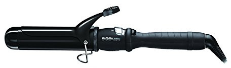 Babyliss Pro Ceramic Dial A Heat Hair Tongs with 25 Heat Settings Curler Wand (BLACK)