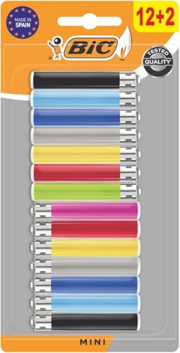 Confezione da 14 mini accendini BIC assortiti
