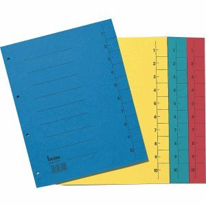 Bene Trennblätter A4 Karton 210g/qm blau VE=50 Blatt